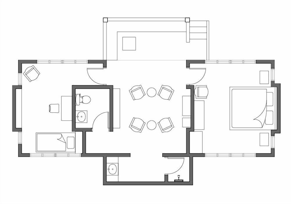 Room layout blue print