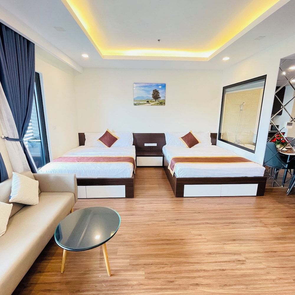 Superior Apartment, Multiple Beds, Balcony, Beach View