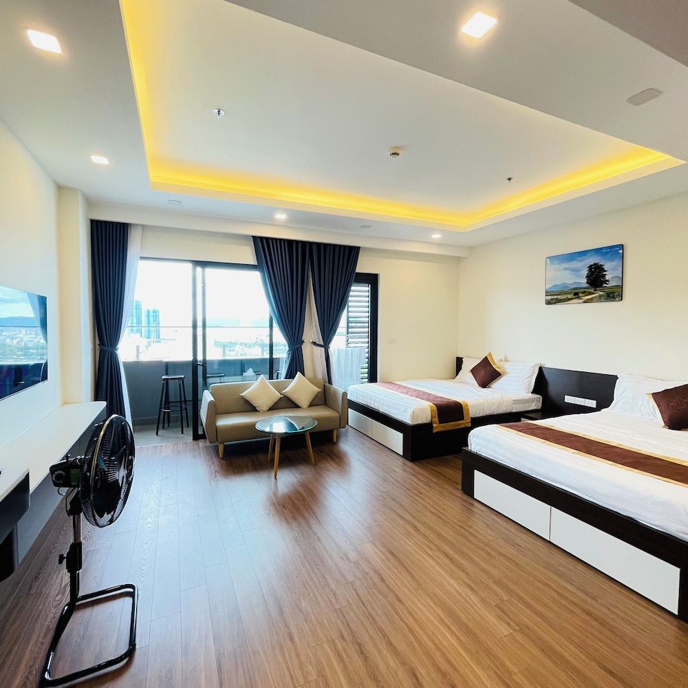 Superior Apartment, Multiple Beds, Balcony, Beach View