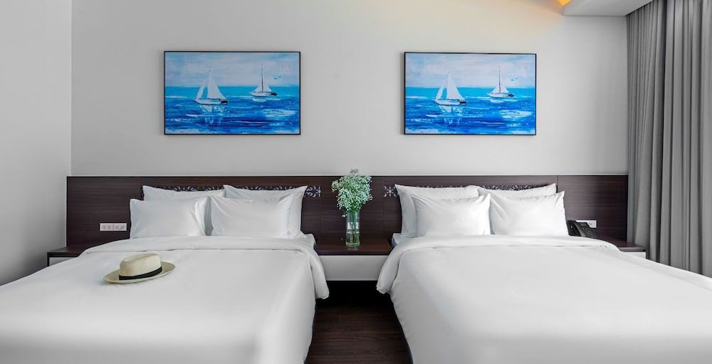 Family Quadruple Room, Balcony, Beach View