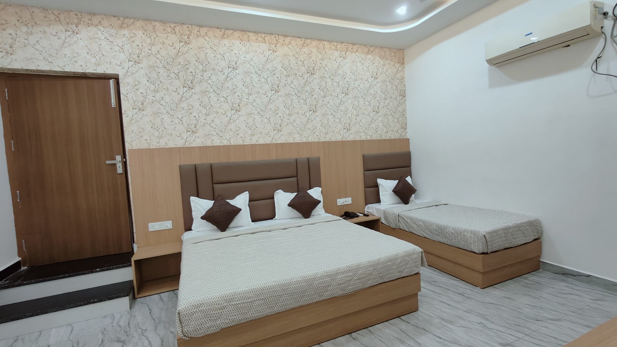 Triple Bed AC Room with Window & Parking