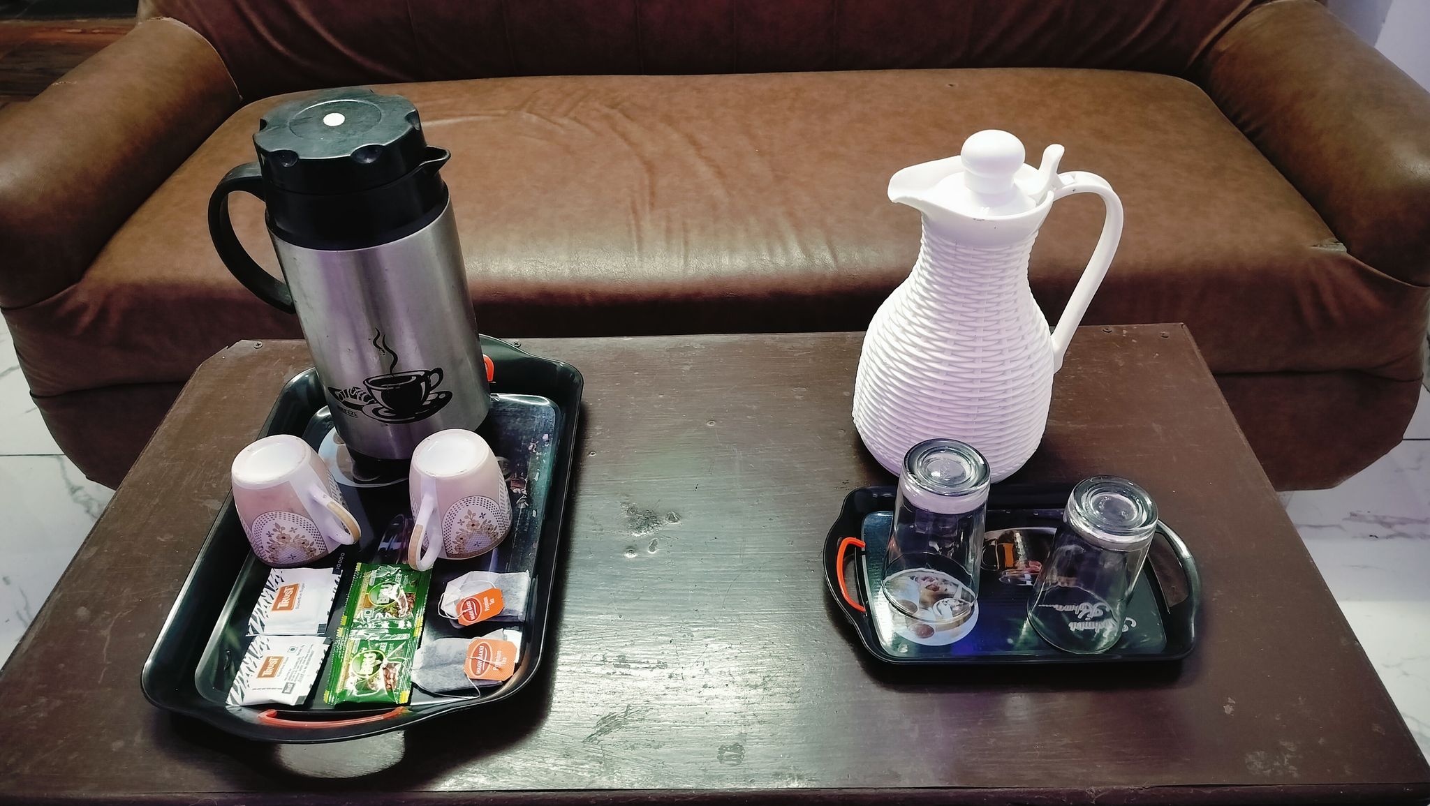 Pink White Guest House Semi Deluxe Room 5