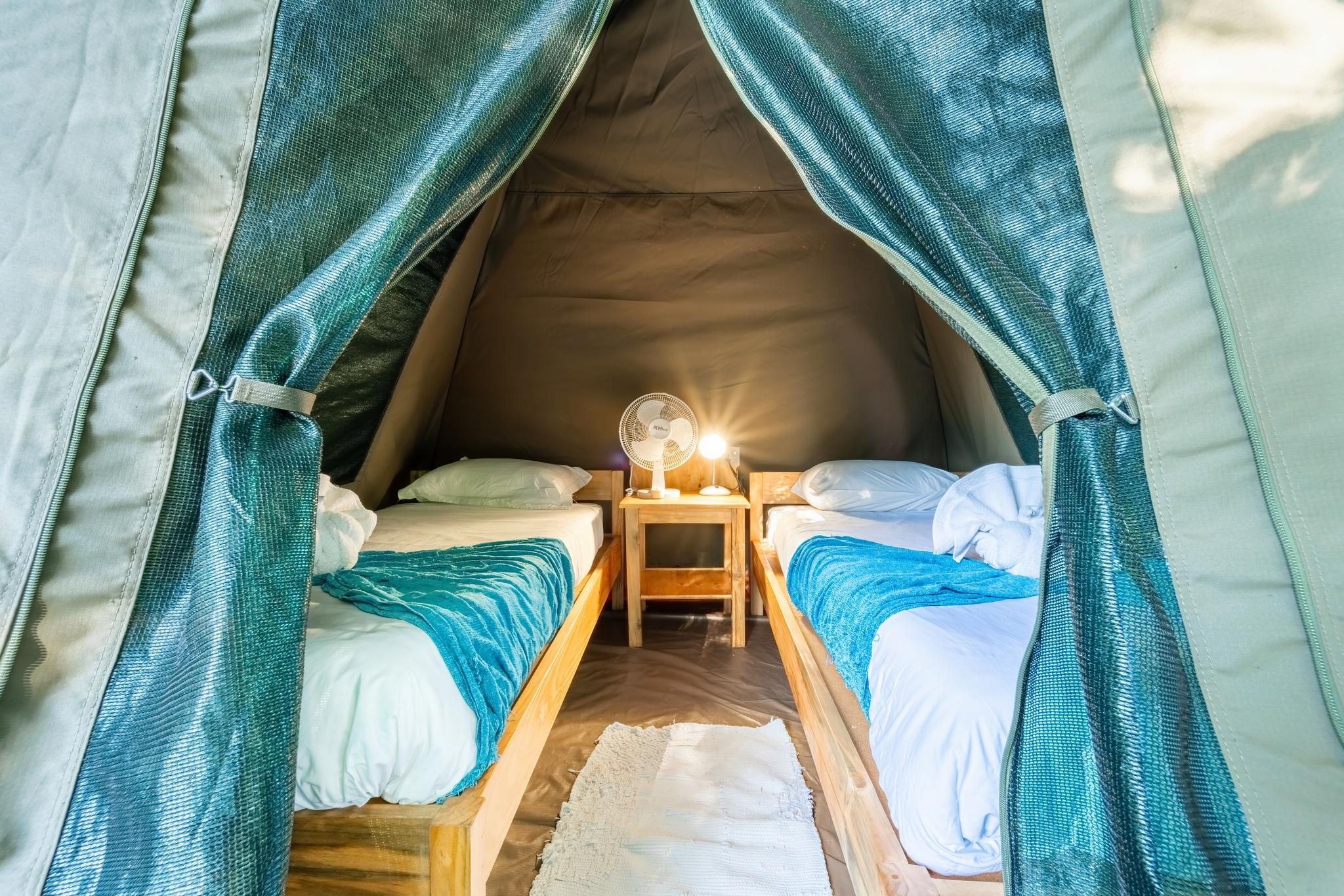 Tent with Shared Bathroom