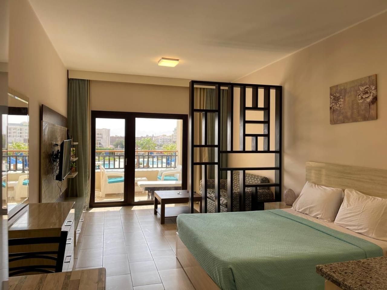 Studio with Pool View