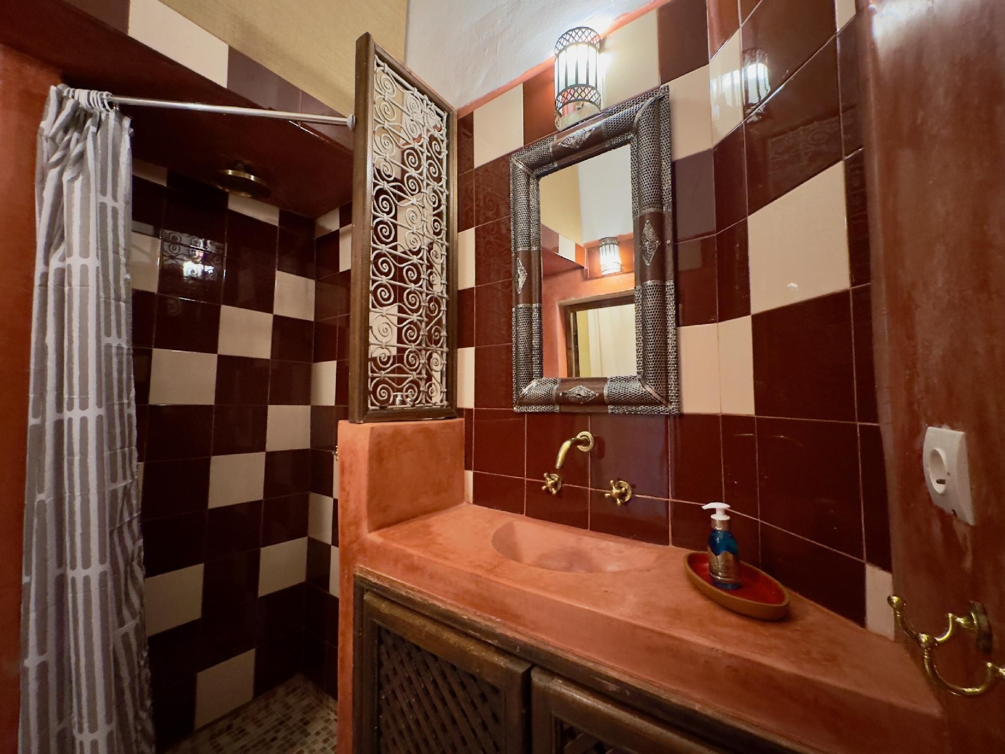 Riad Taghia Doble con dos camas-Estándar-Baño privado con ducha-Balcón-3 2