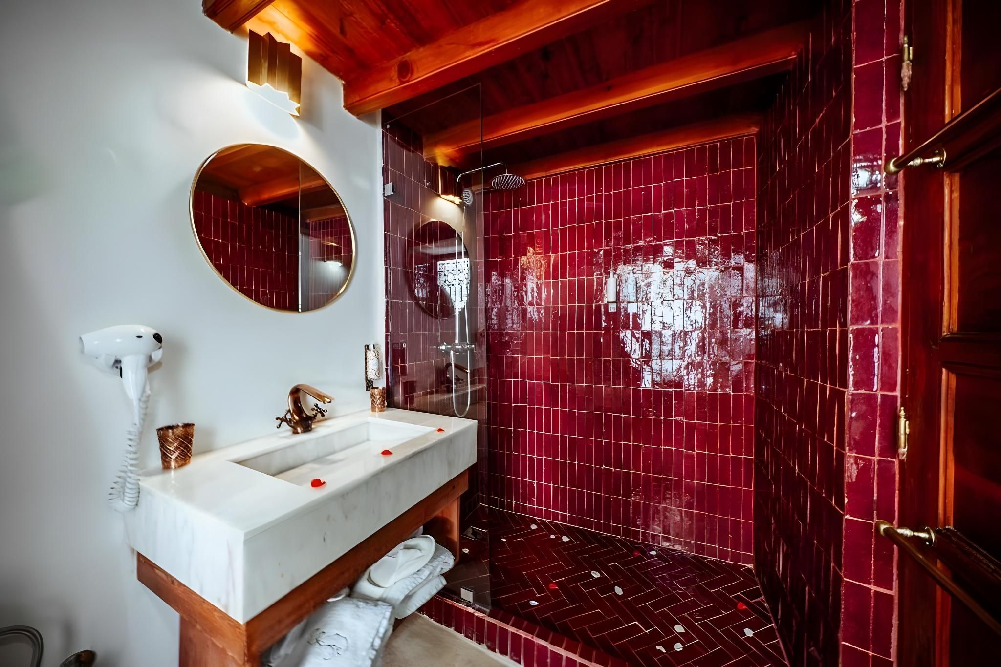 Chambre 5-Double ou Twin-Salle d'eau-de Luxe-Vue sur Piscine