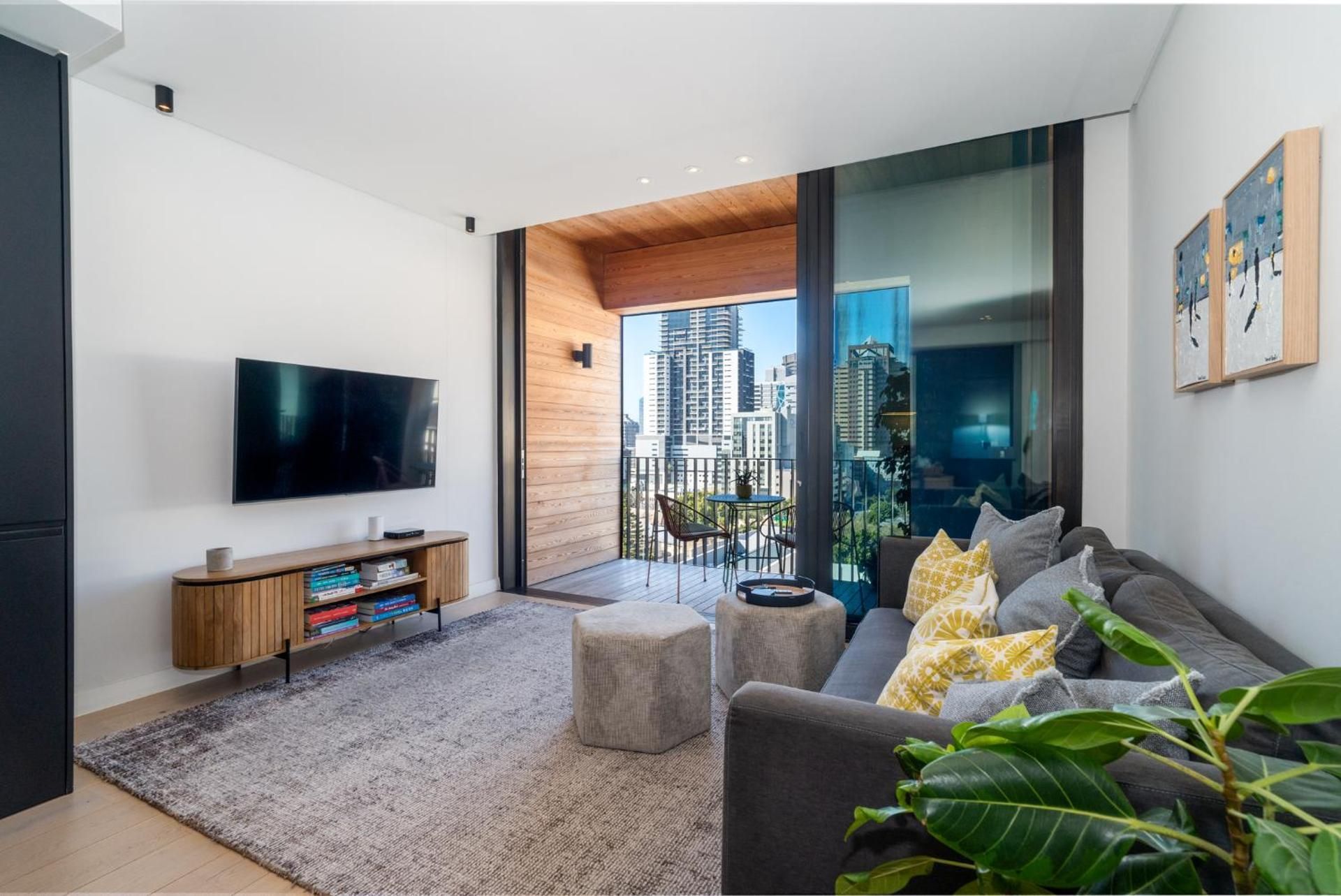 One-Bedroom Apartment with Balcony and Mountain View  