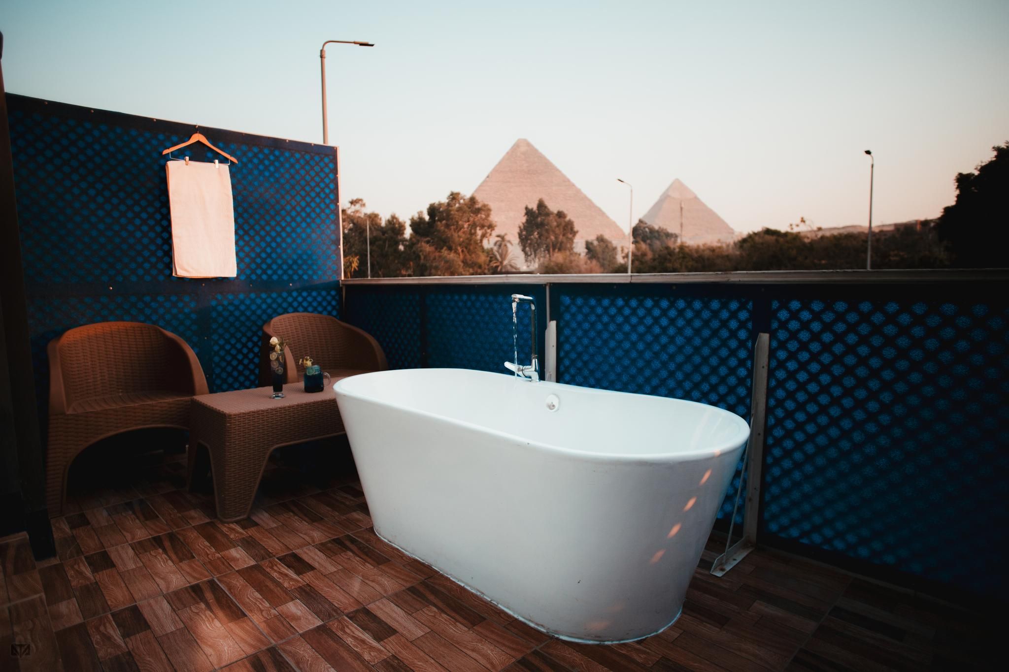 Turquoise Pyramids & Grand Egyptian museum view Hotel Quadruple Room with Balcony 2