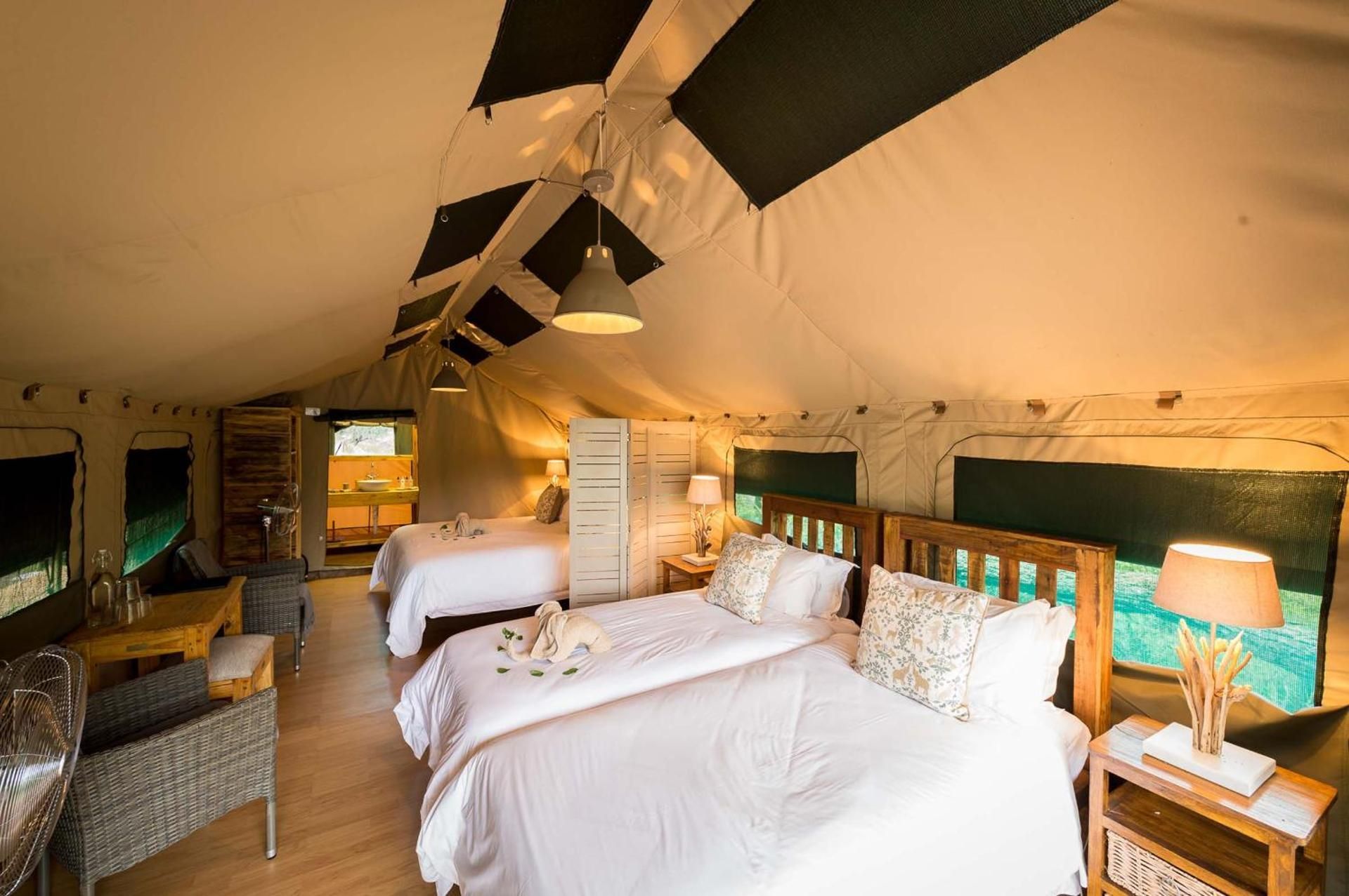 Luxury Safari Tent with Bush Views