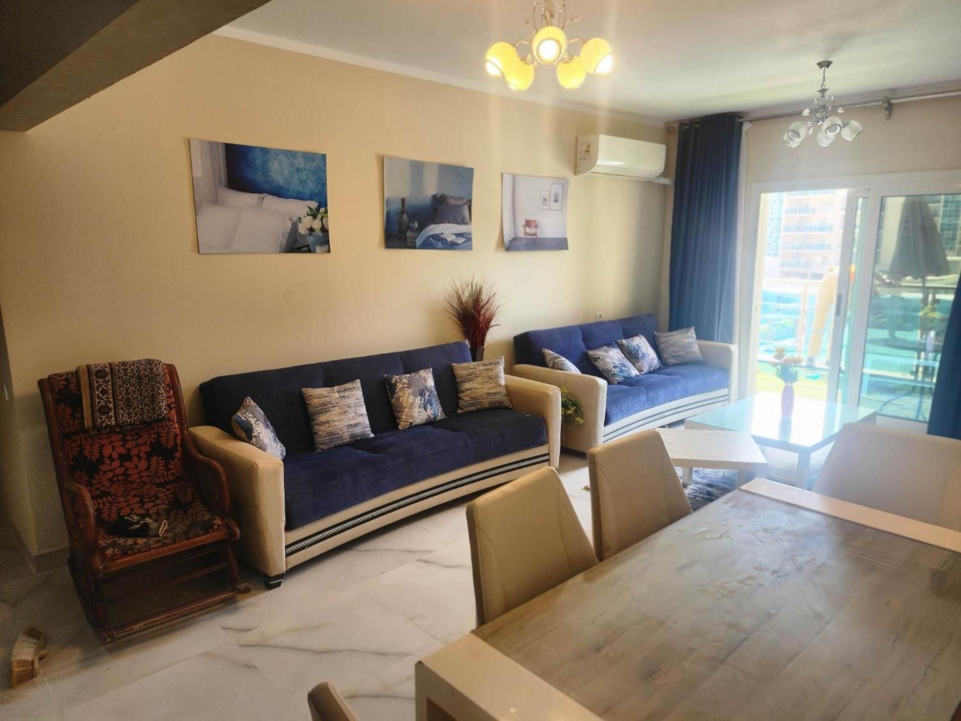 Three-Bedroom Apartment with Sea View