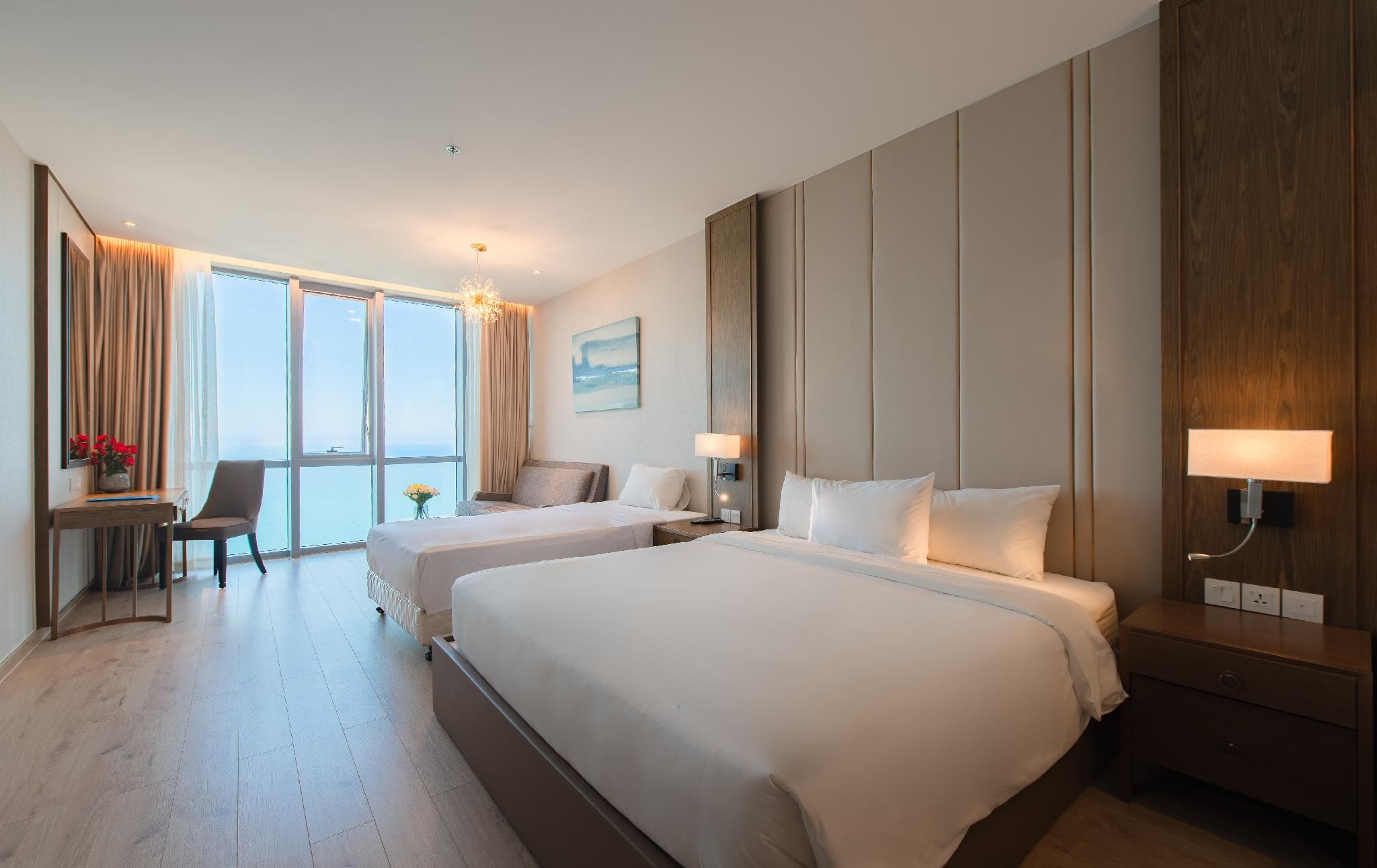 High Floor Ocean View Family Twin Room