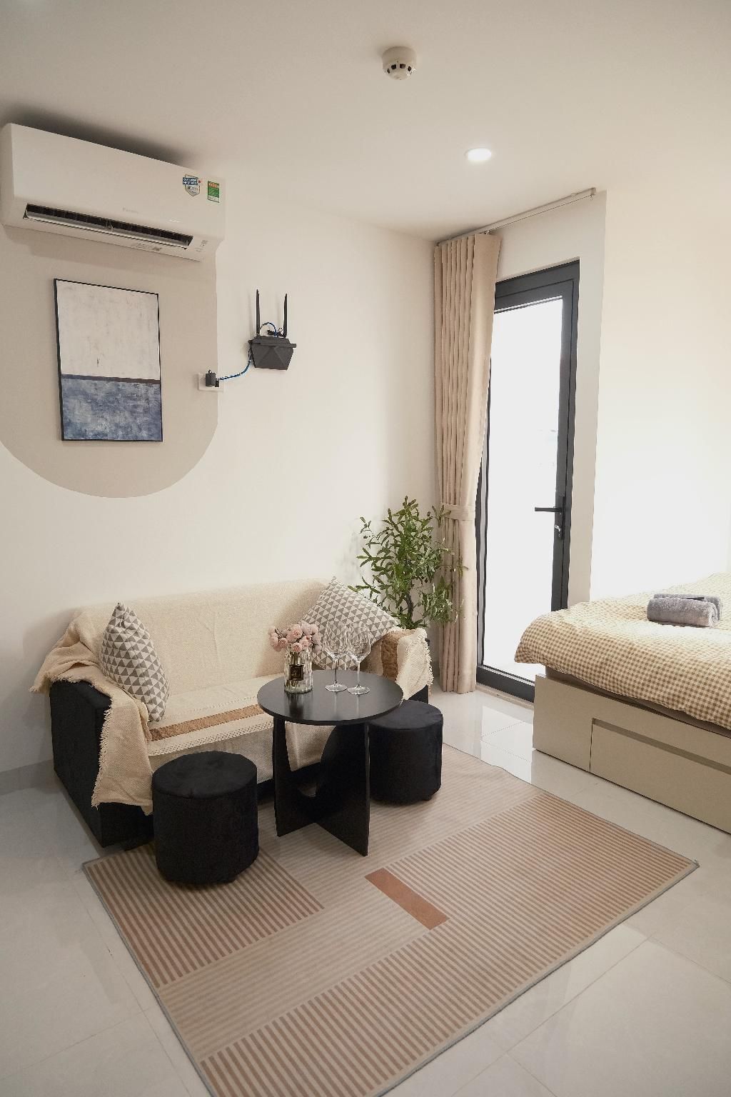 Studio with Balcony