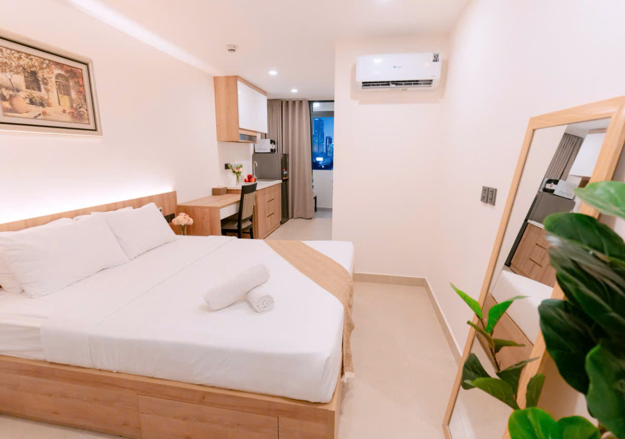 Studio with Balcony City View