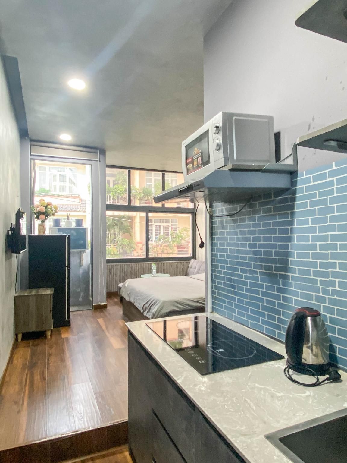 Studio with Balcony