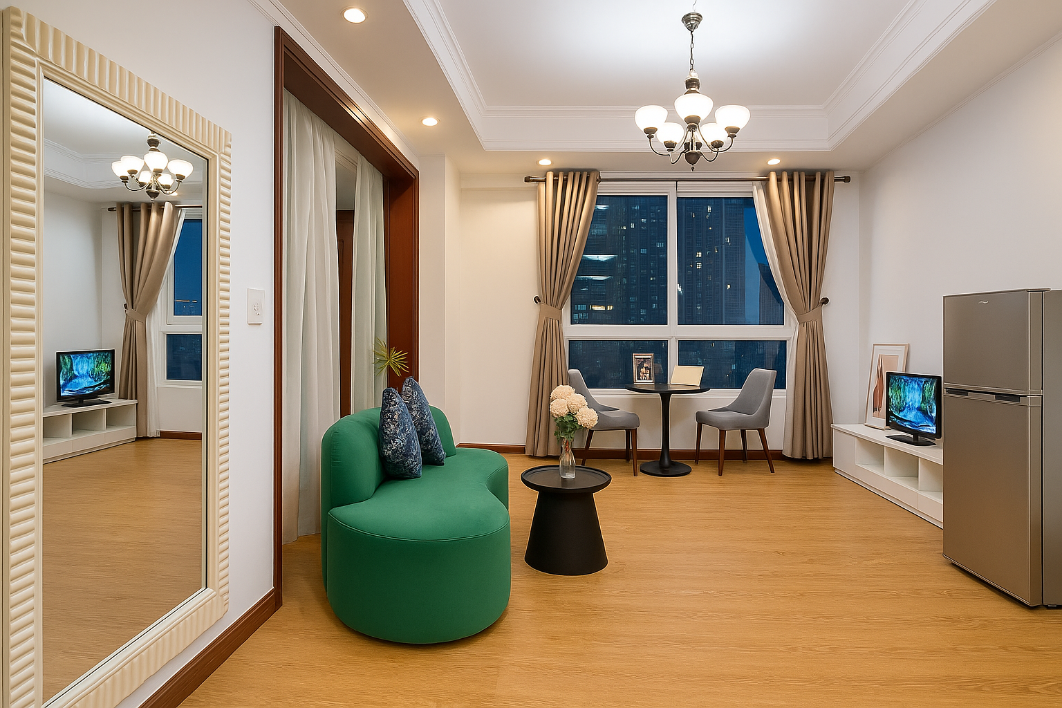 THE MANOR 2 IN CENTER--FREE ROOFTOP POOL-PICK UP 1 Bedroom 2