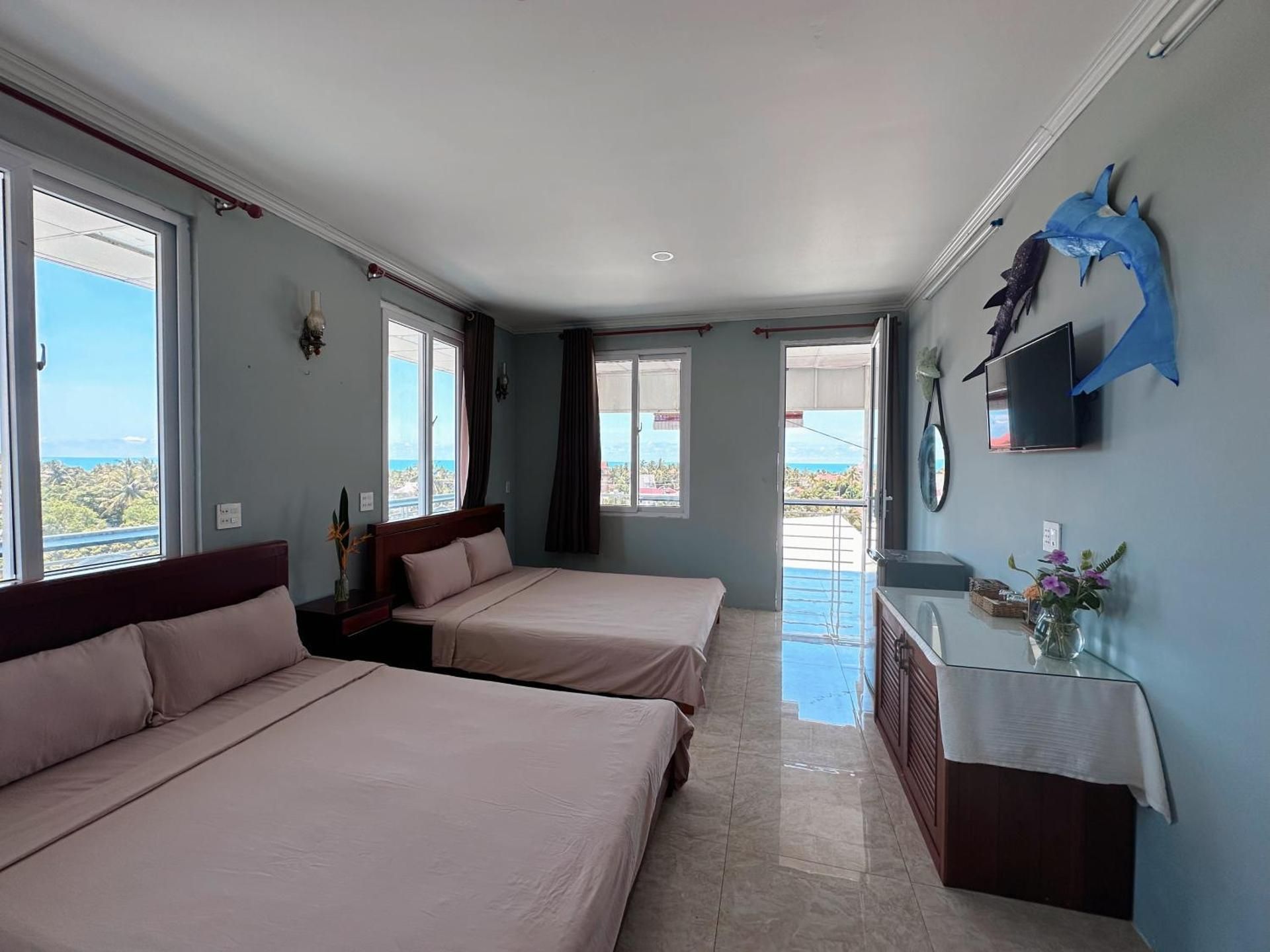Quadruple Room with Sea View