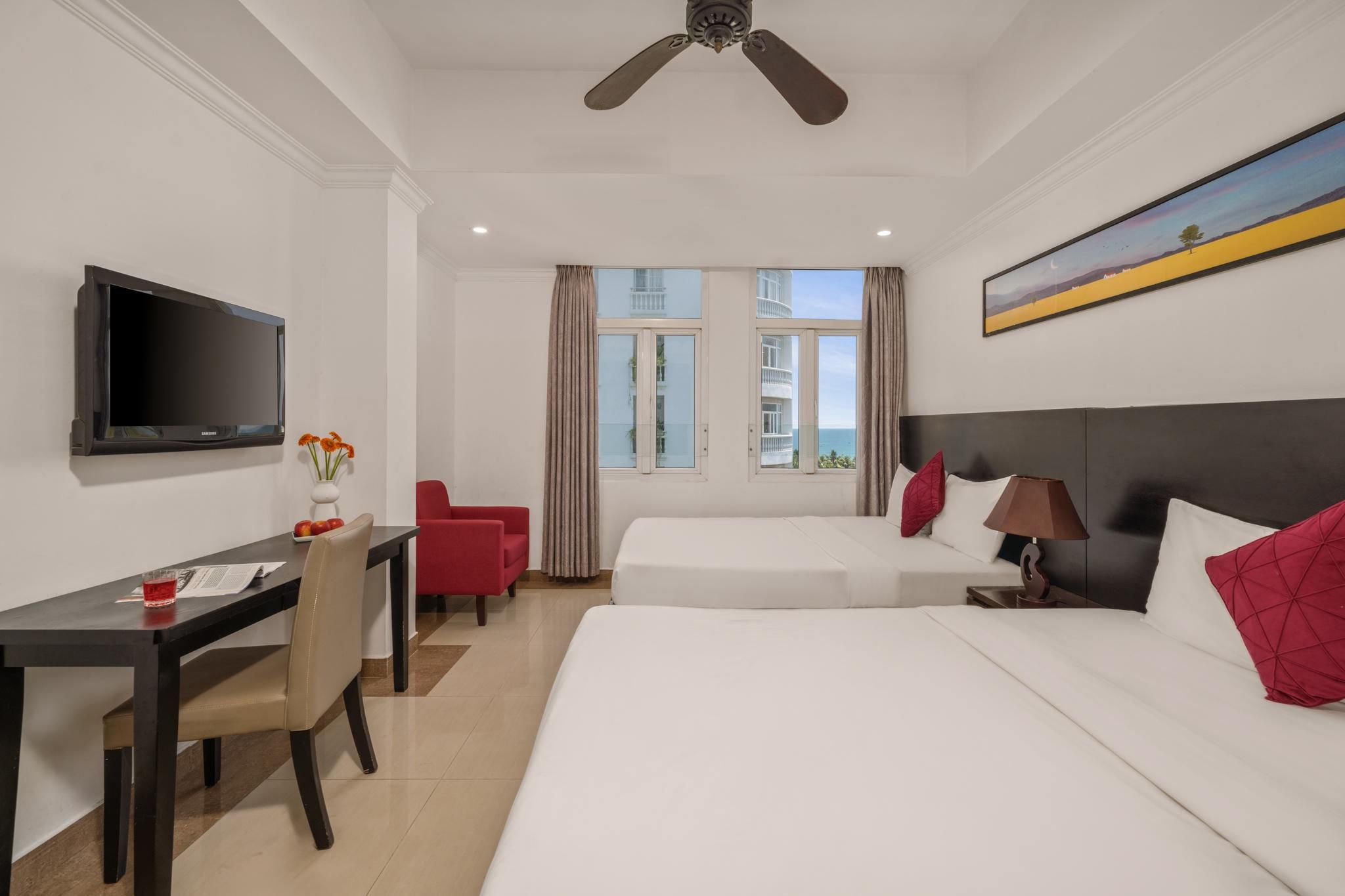Sea View Family Room for 4 Adults and 1 Child