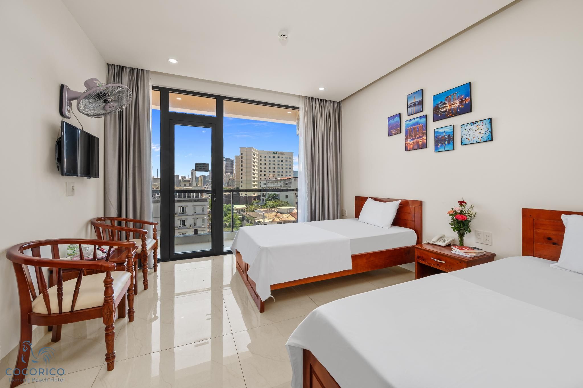 Cocorico Da Nang Beach Hotel Deluxe Twin City View 2
