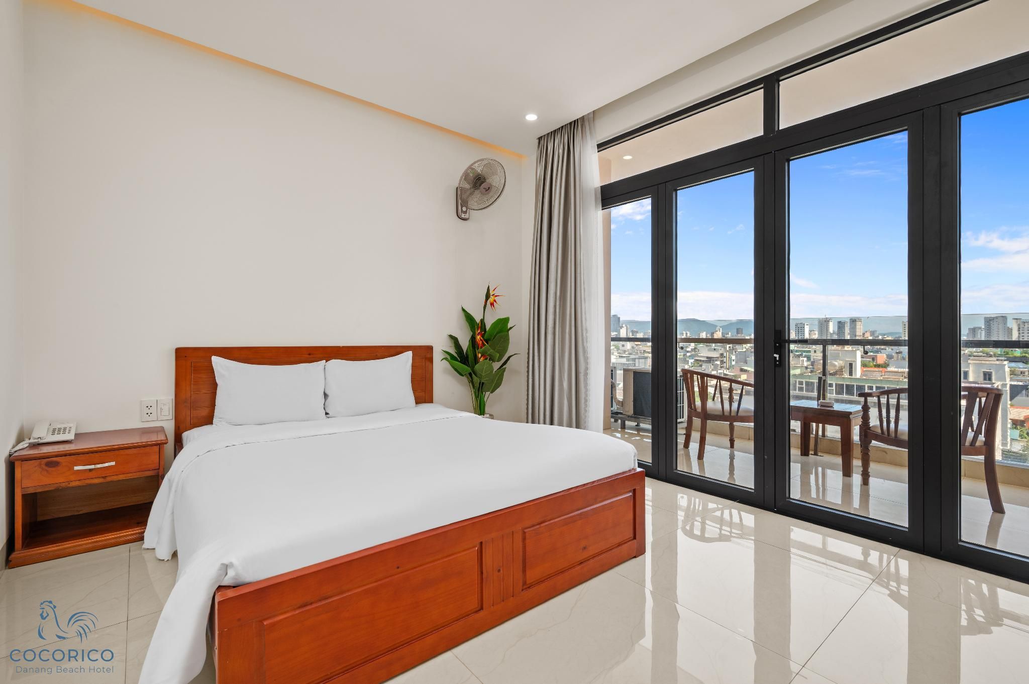 Cocorico Da Nang Beach Hotel Deluxe Double City View with Balcony