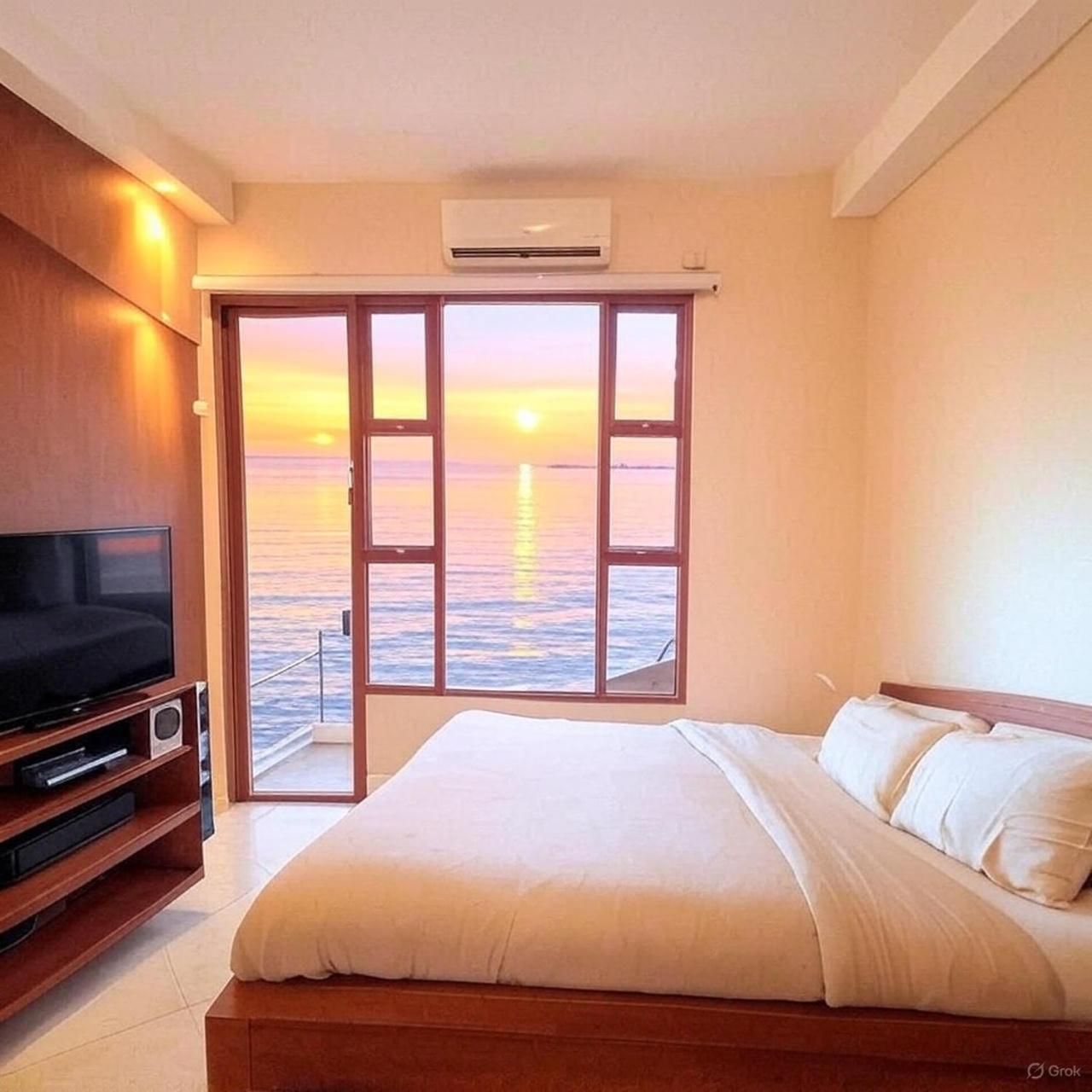 Four-Bedroom Apartment with Balcony