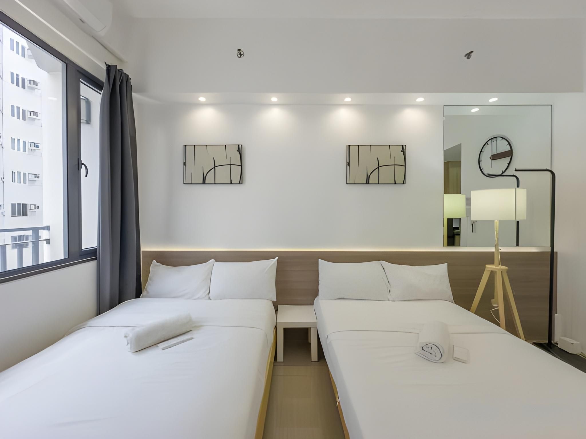 Minimalist Style | Twin Beds Studio With Balcony