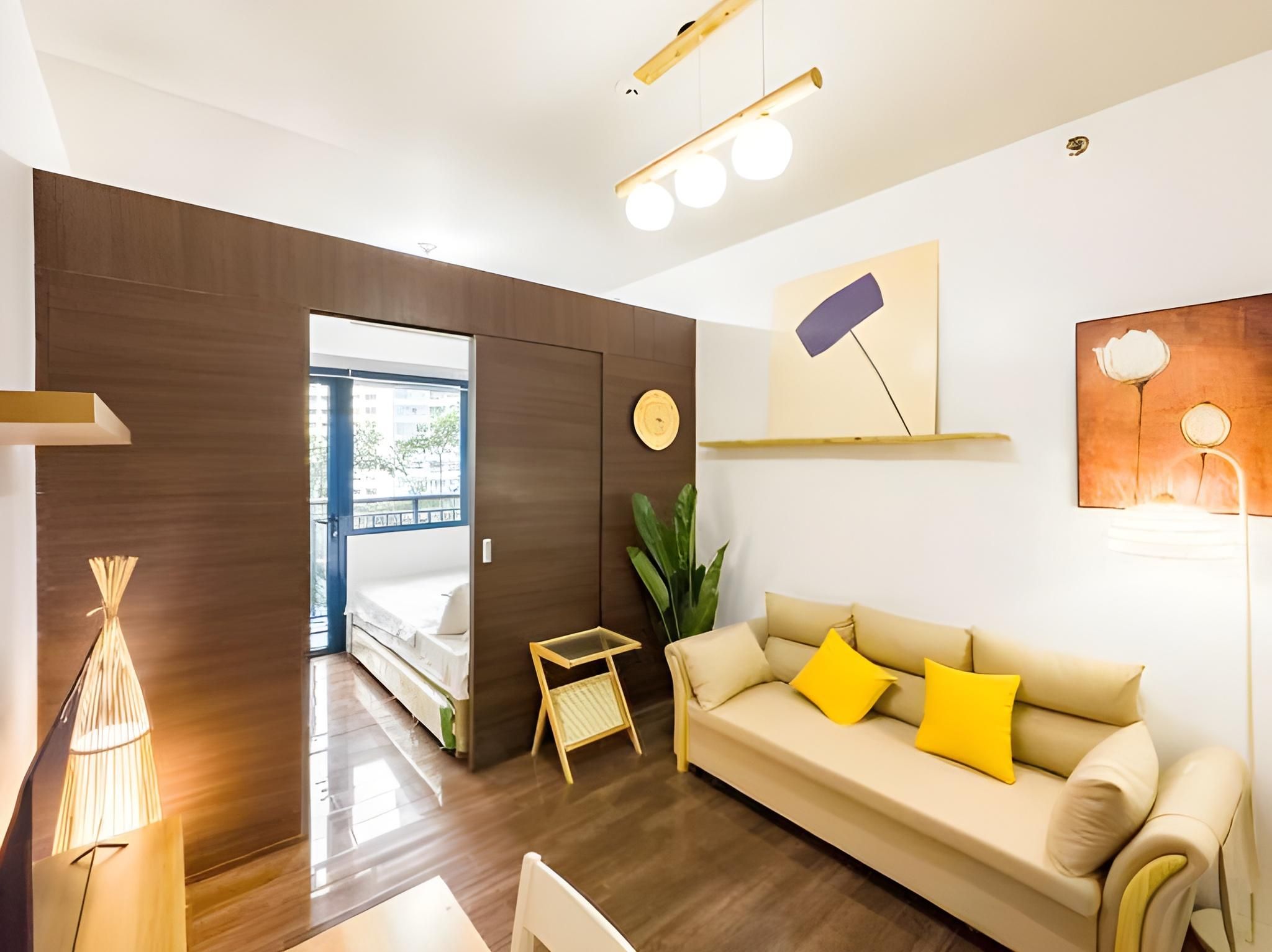 Wooden Style | One Bedroom With Balcony Facing Pool