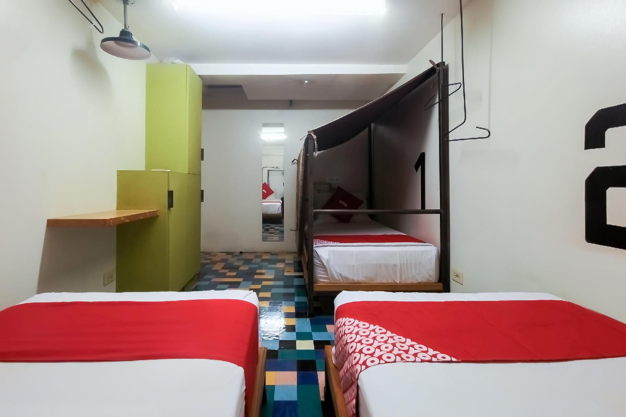 Bed in Female Dorm Room