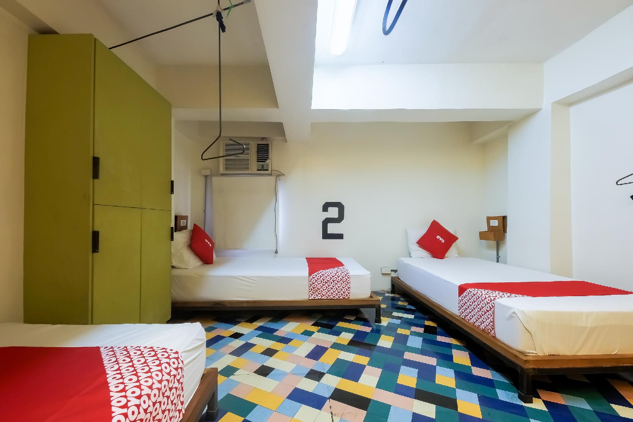 Bed in Female Dorm Room