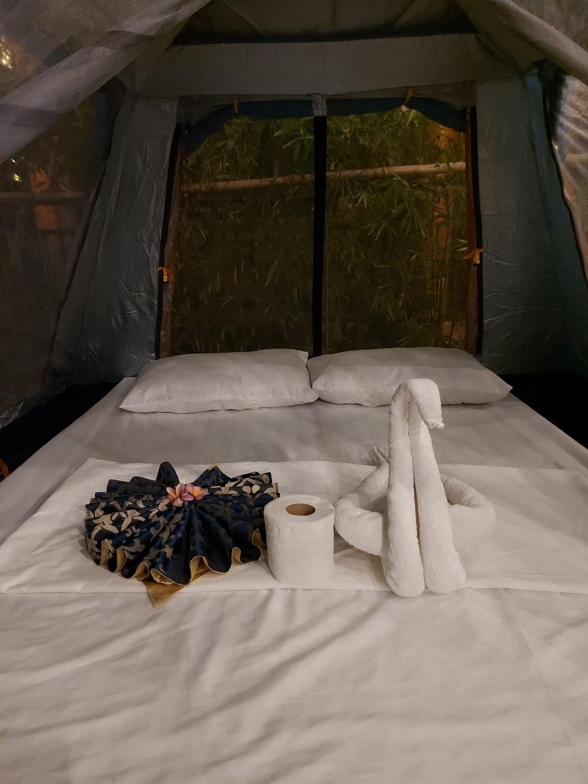 Tent with Shared Bathroom