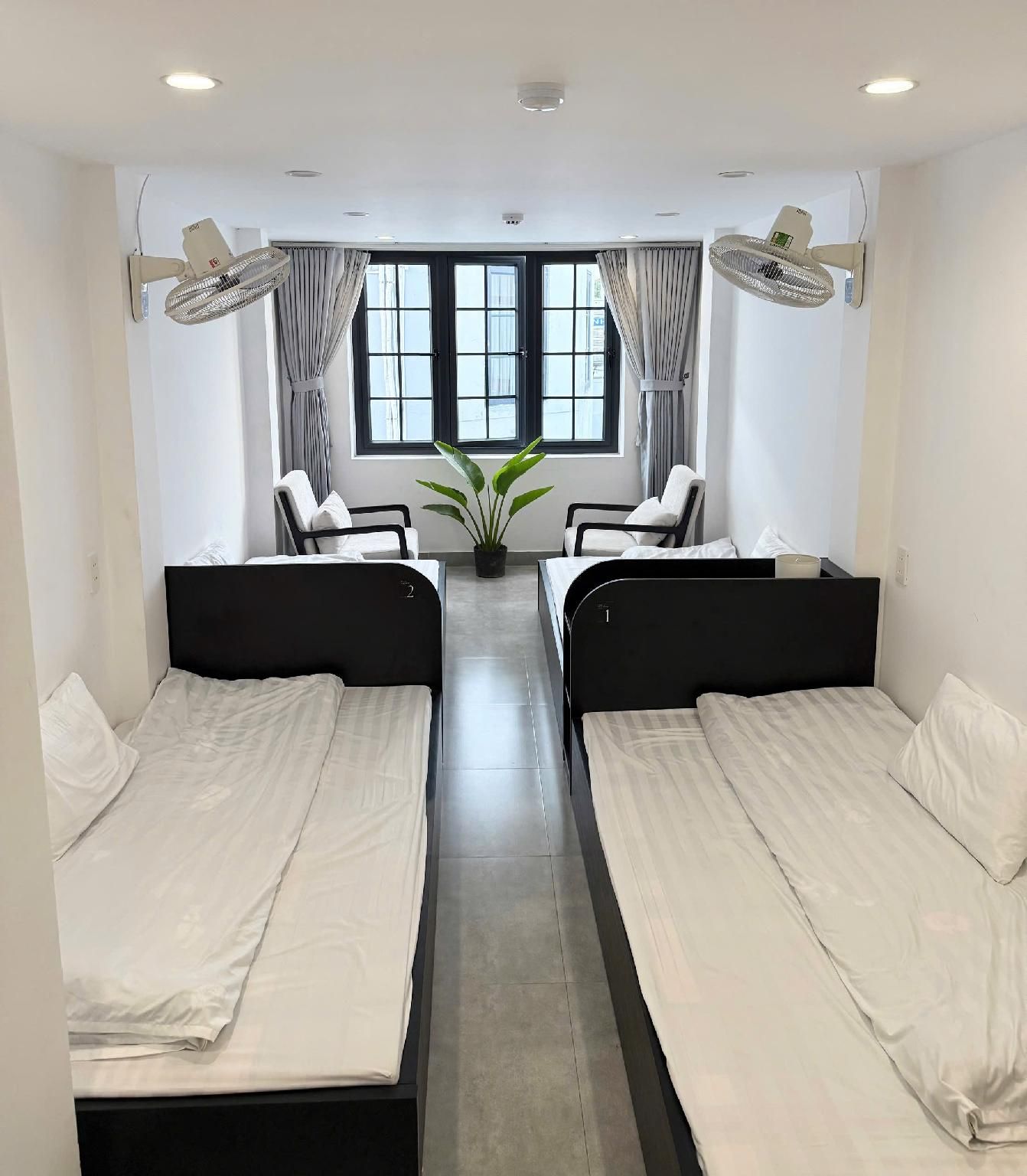 Room with 4 Single Beds