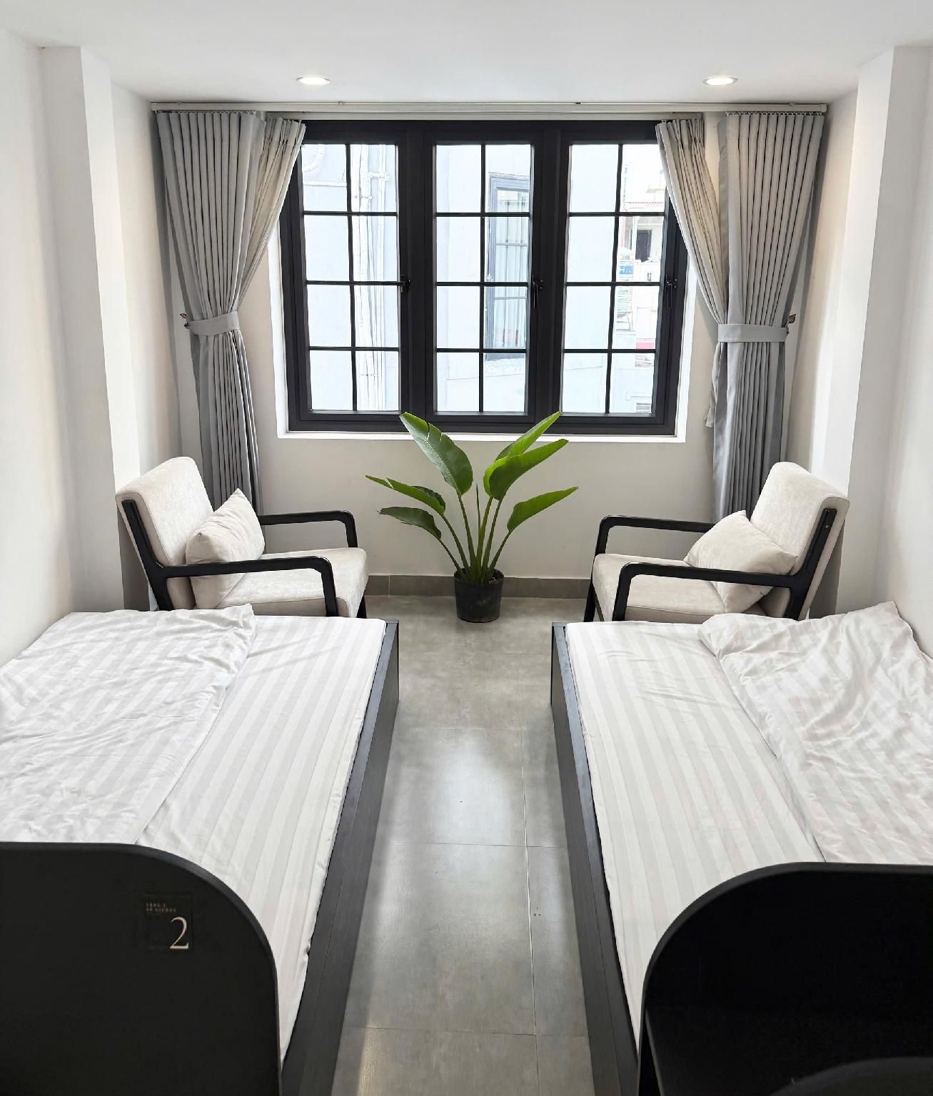 Room with 4 Single Beds