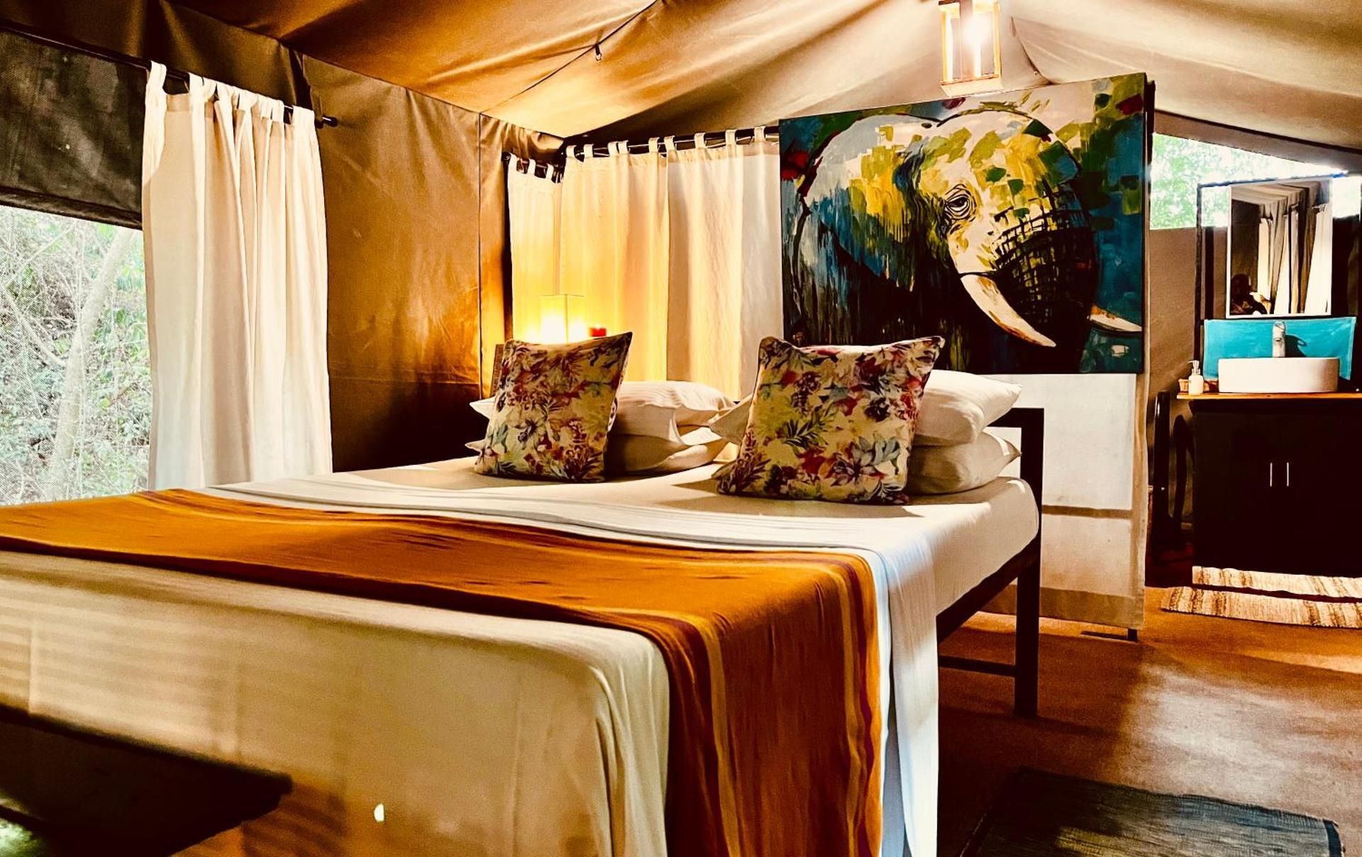 Family Glamping Suite bordering Wilpattu with a Guided Safari