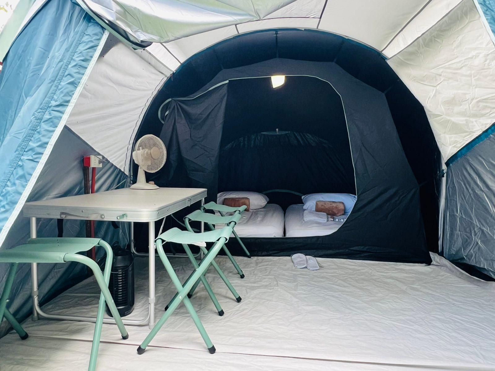 Tent with Shared Bathroom