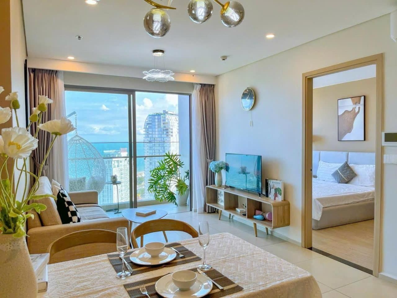Three-Bedroom Premium Apartment with Balcony
