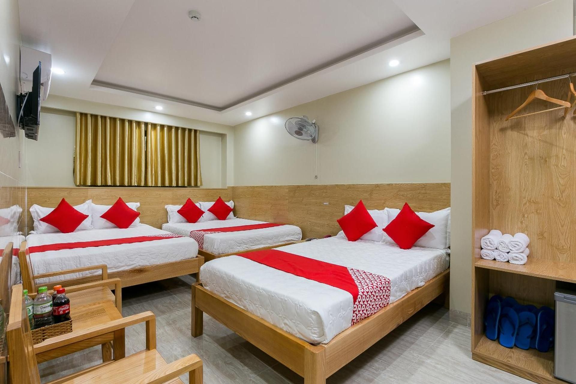 Three Double Beds