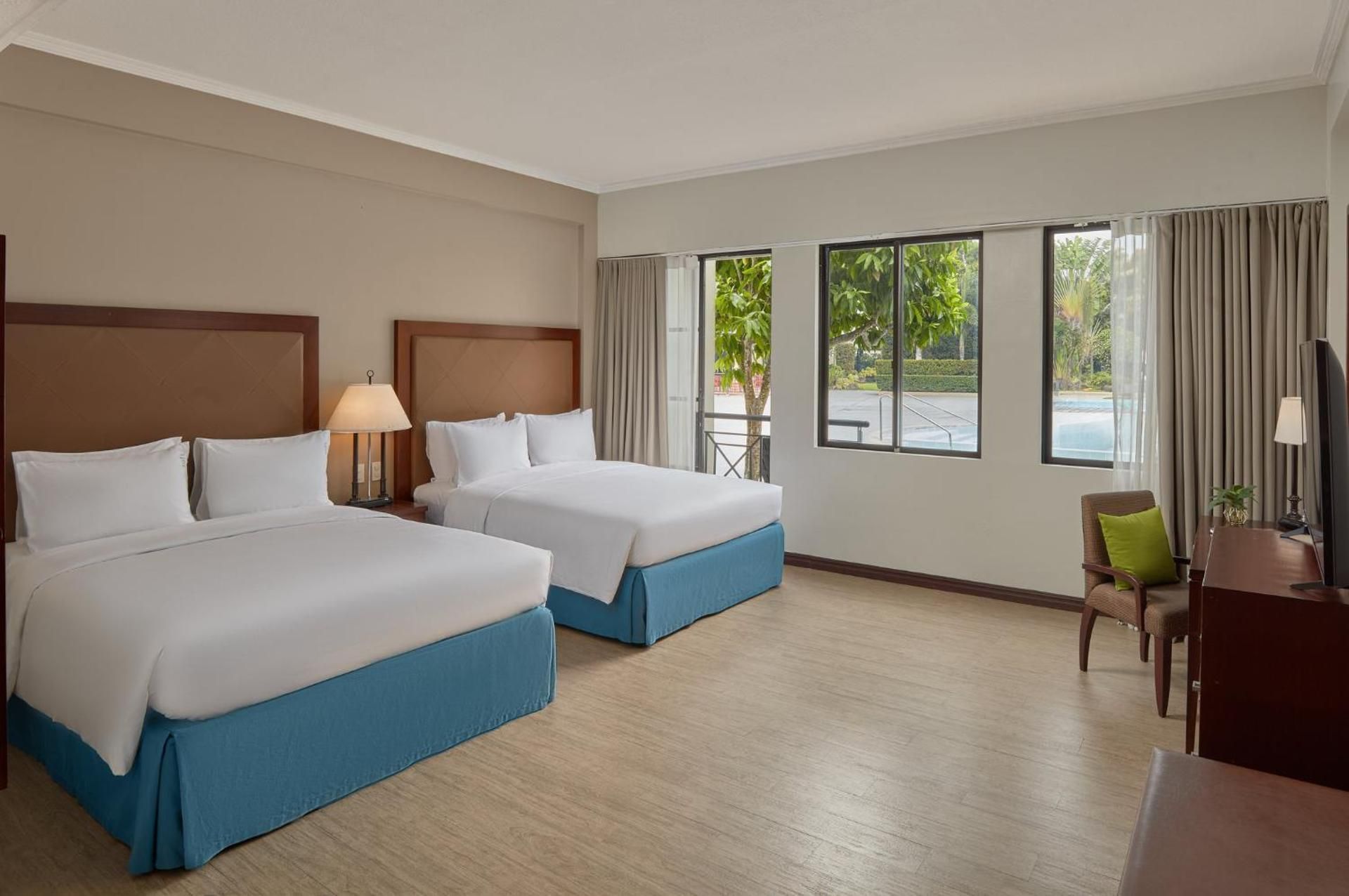 Queen Suite with Two Queen Beds and Balcony - Pool Access