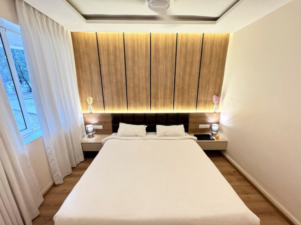 Modern 1BHK Apartment in Baga with Pool Access