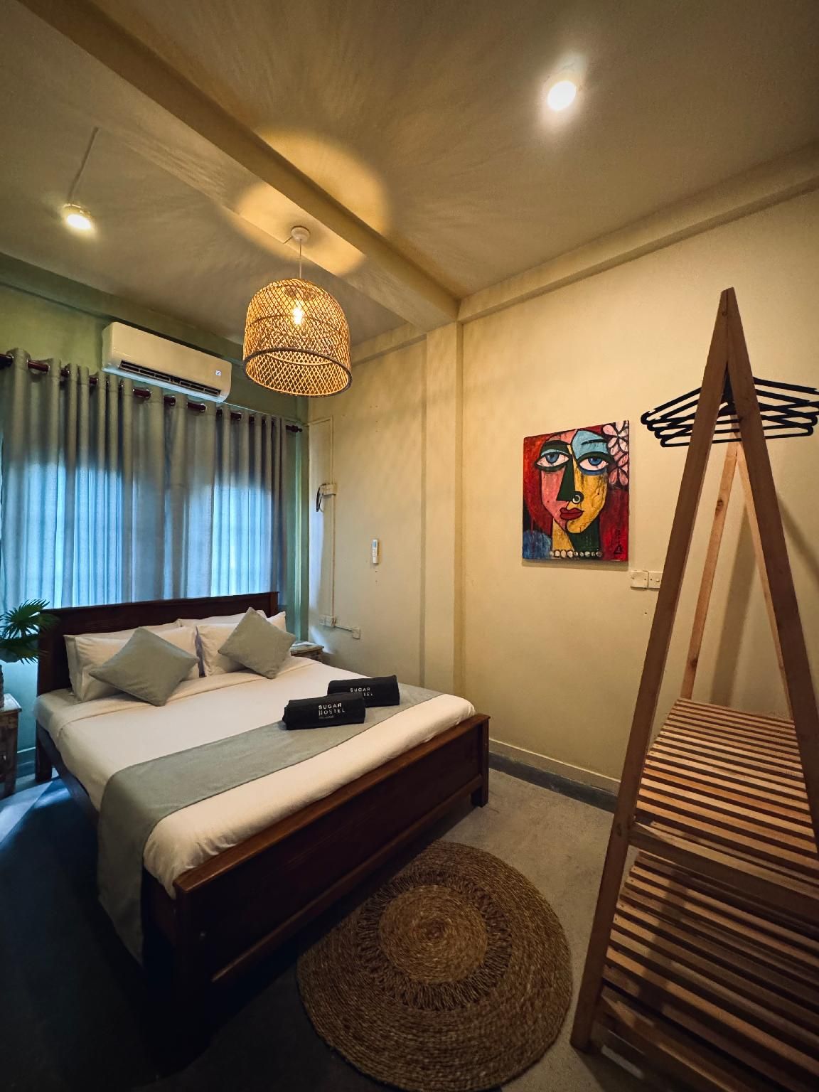 Double Bed with Shared Bathroom