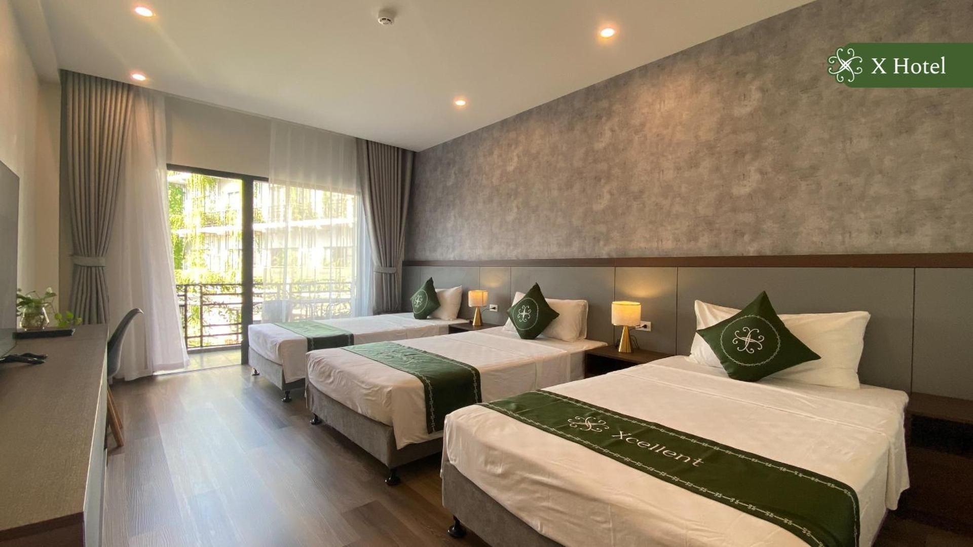 X Hotel Thái Nguyên Room with 3 Single Beds