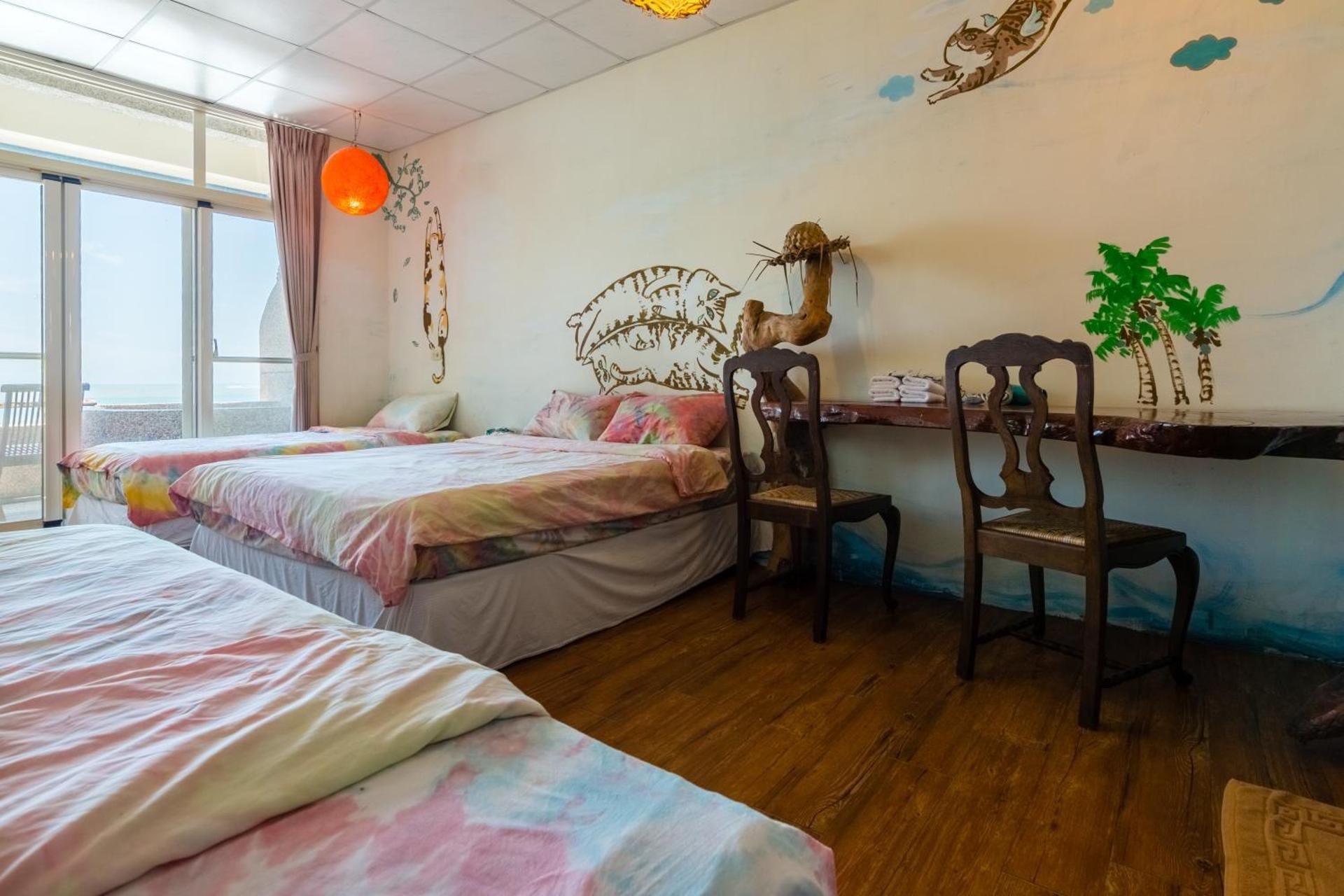 Large Quadruple Room With Balcony  & Sea View