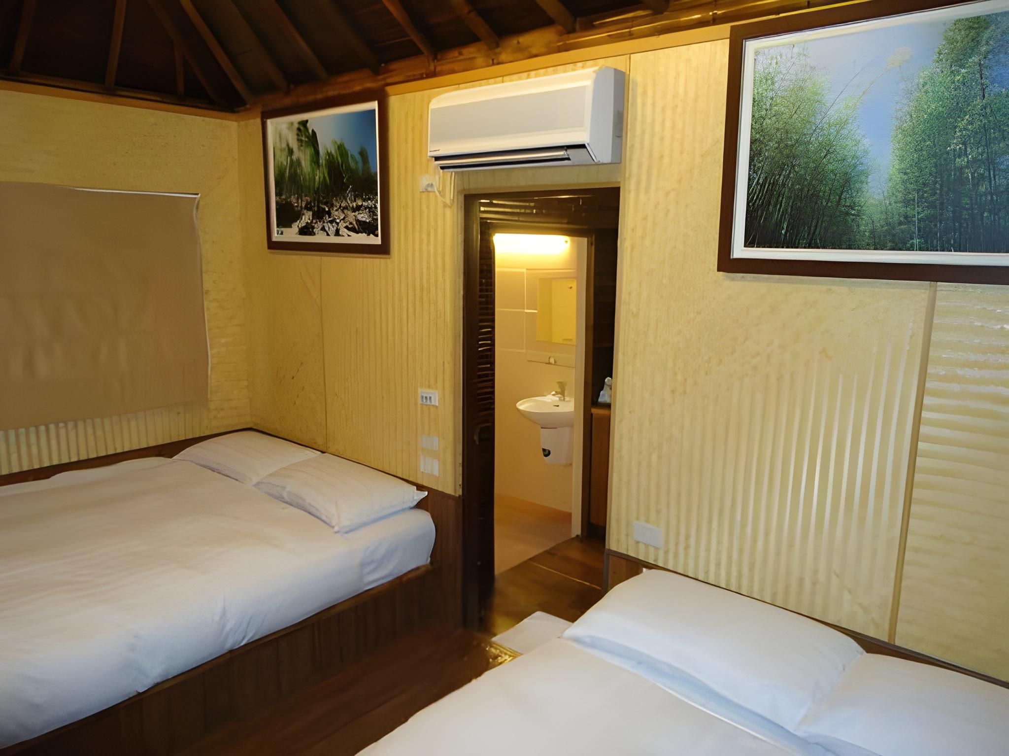 Green Bamboo House for 4 People