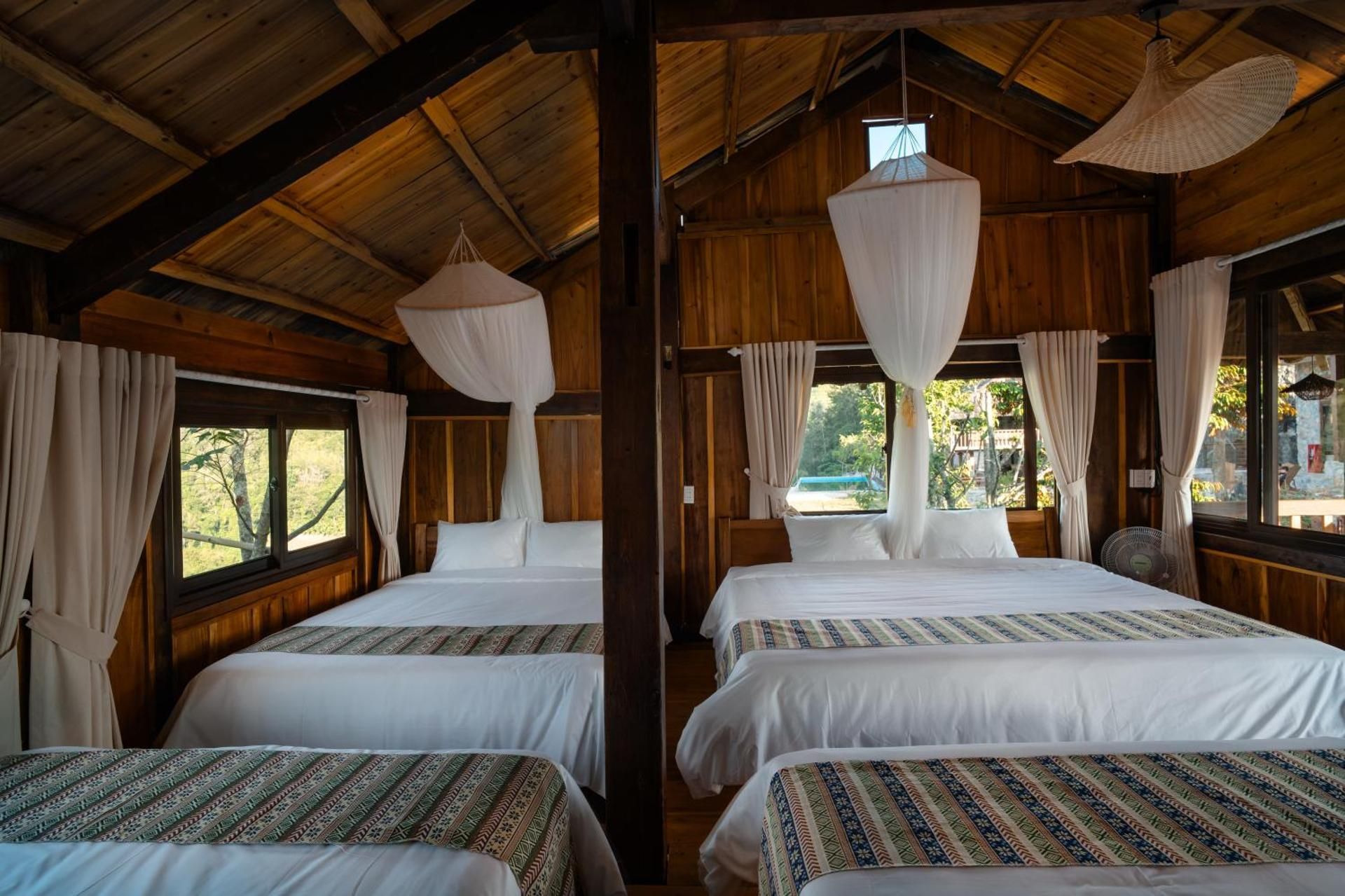 Khuoi Han Ecolodge Cao Bang Single Bed in Dormitory Room