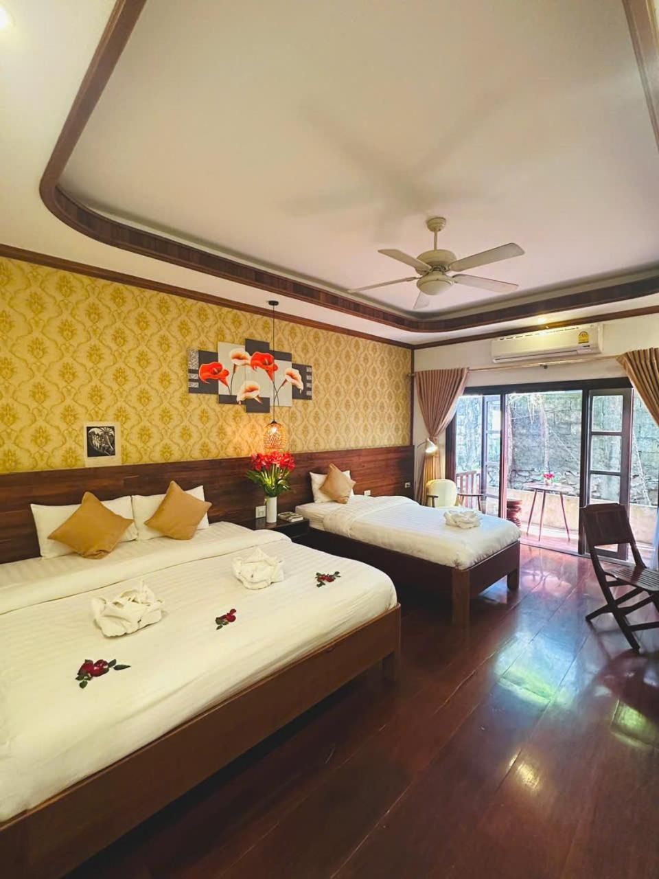 Luang Prabang Mekong Charm River View Deluxe Double or Twin Room with Balcony