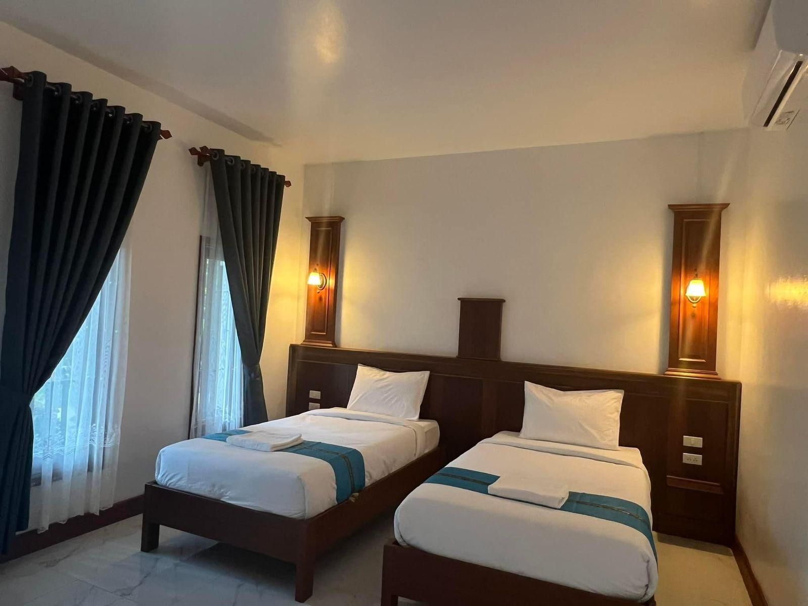 Udee Guesthouse Pakse Twin Bed Non-Smoking 2