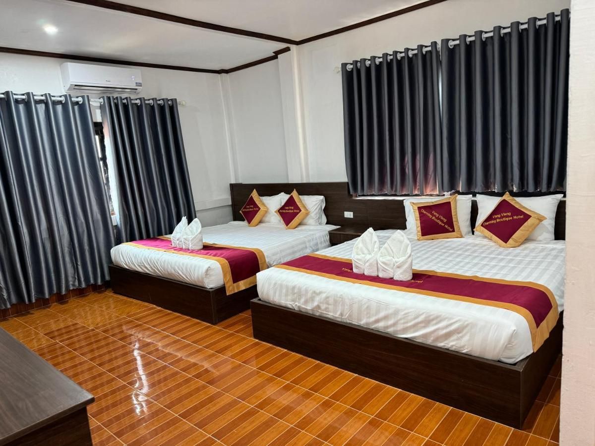 Vang Vieng Charming Boutique Hotel Deluxe Double Mountain