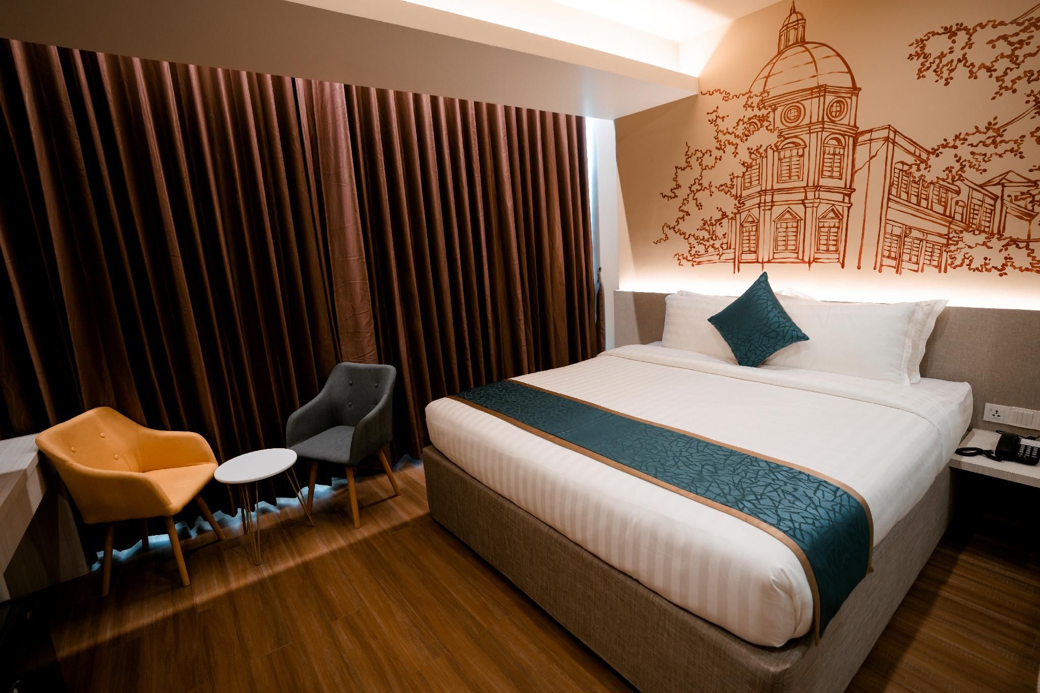 The Rangoon Hotel Deluxe City View King Bed Room