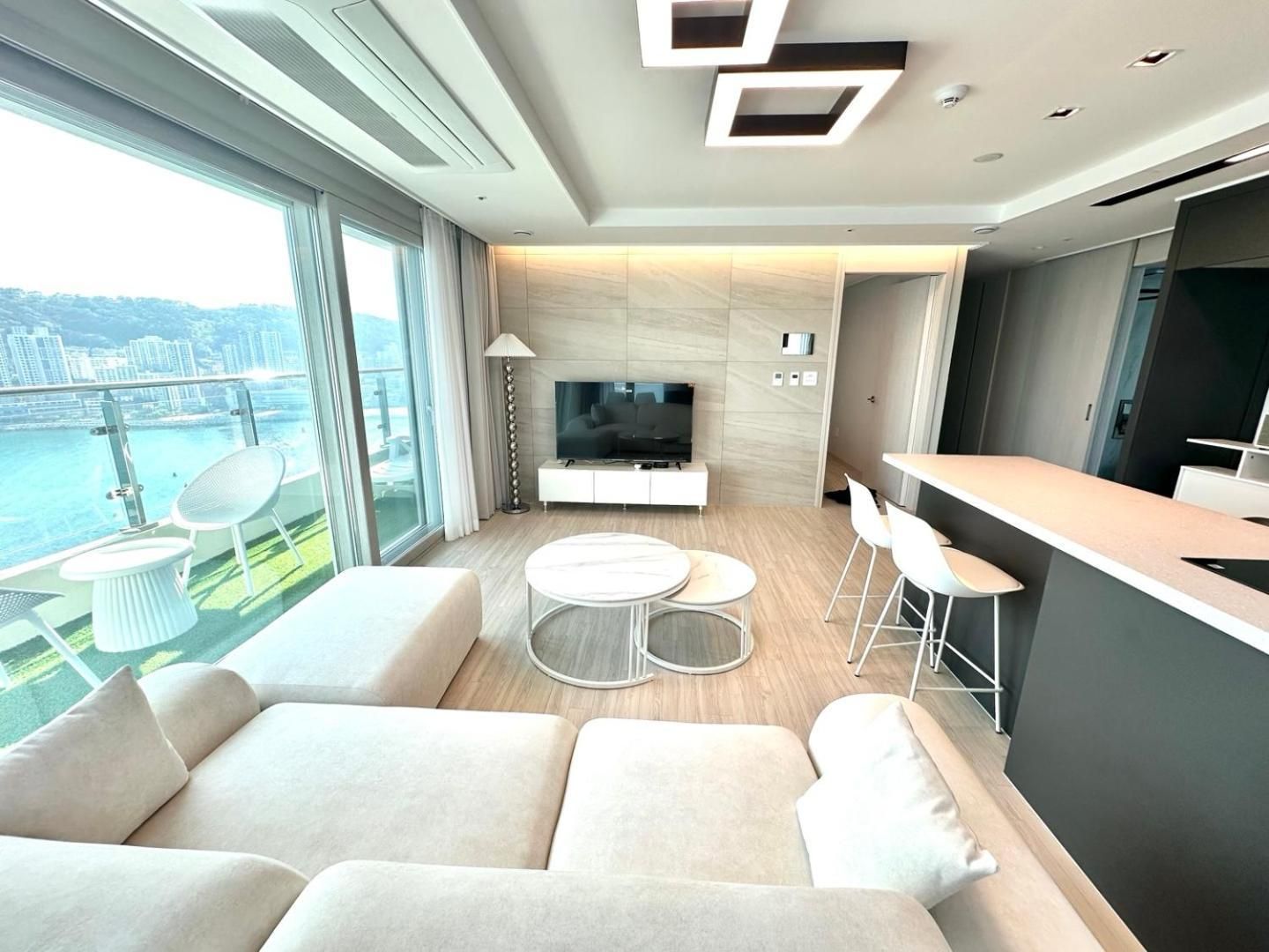 Family Room with Side Sea View