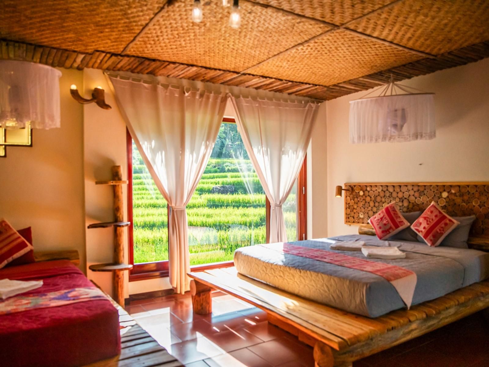 Rice Field View Triple Room