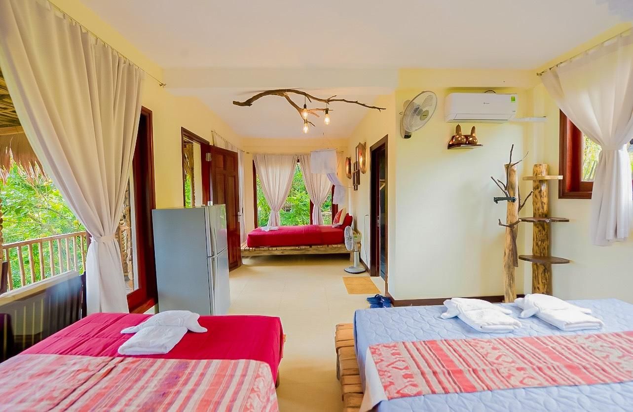 Pu Luong Jungle Lodge Pool View Family Room