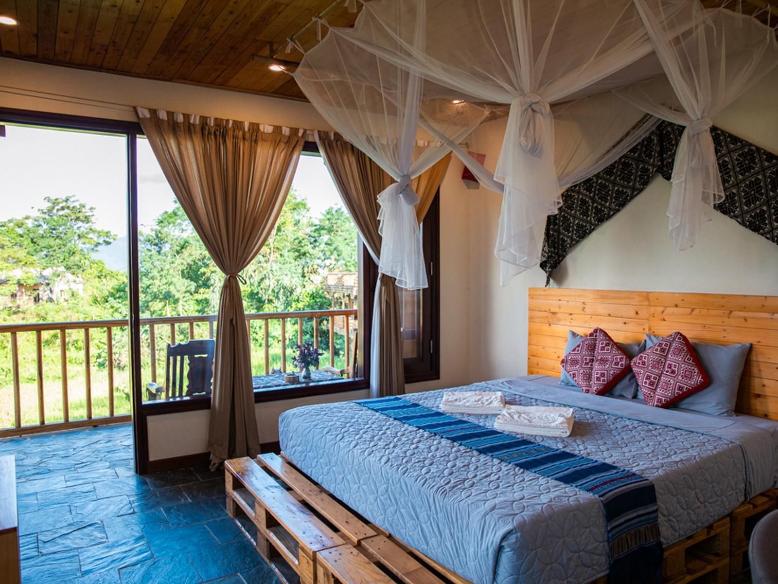 Rice Field View Double Room - Non-Smoking